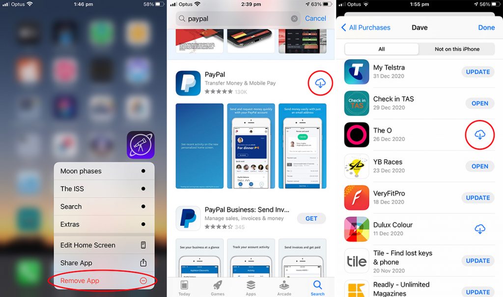 How to offload unused iPhone apps