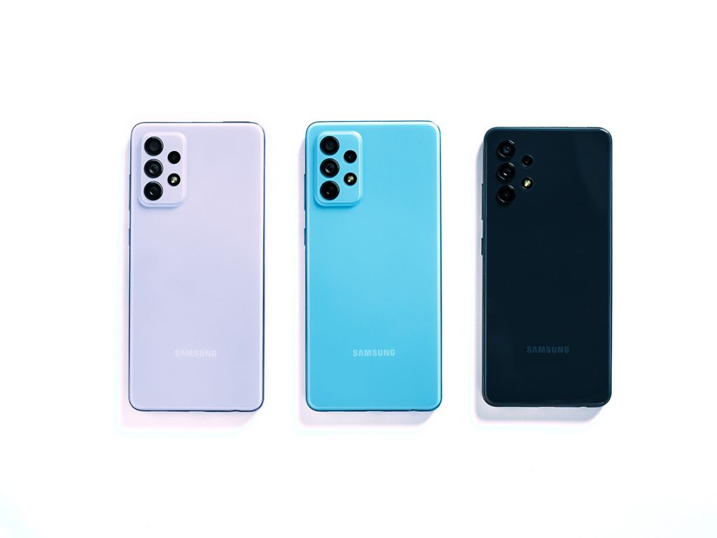 Samsung Galaxy A-Series phones colours