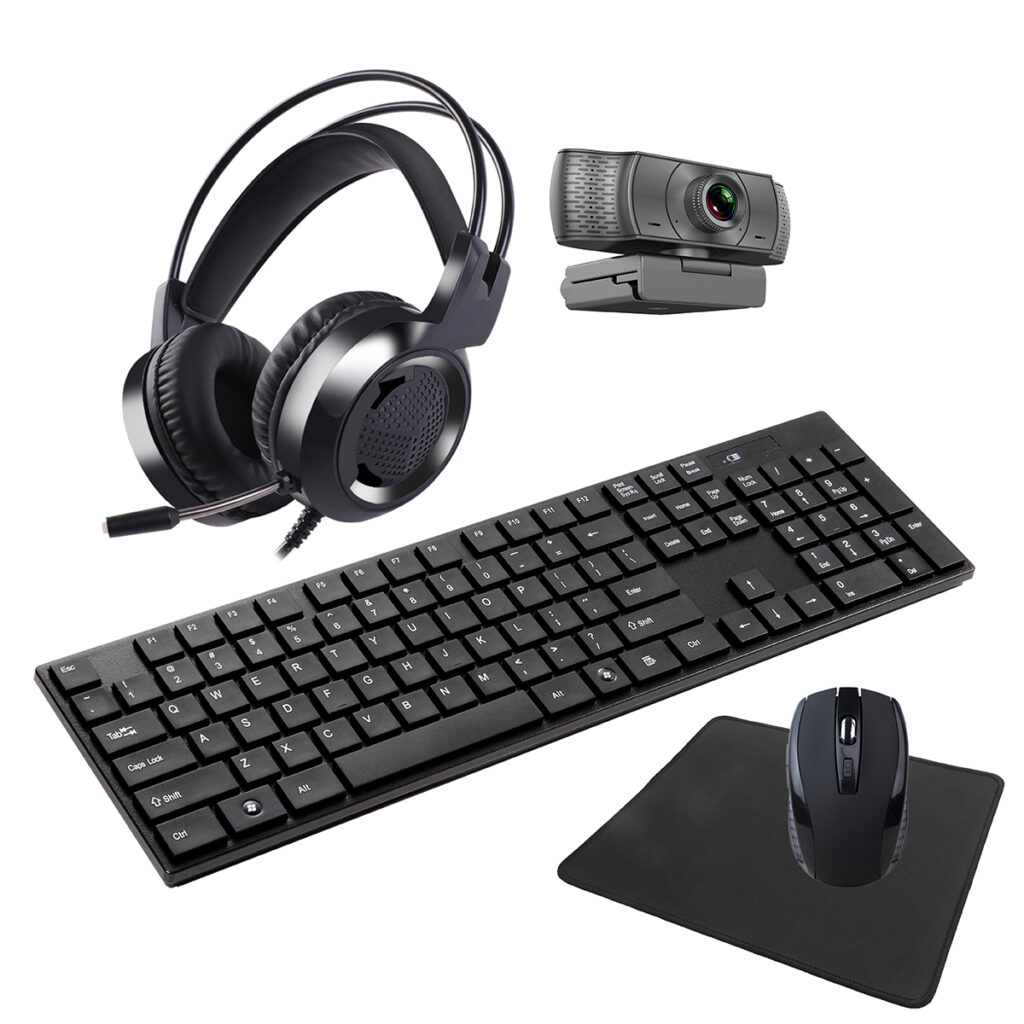 Laser 5-in-1 keyboard and mouse set